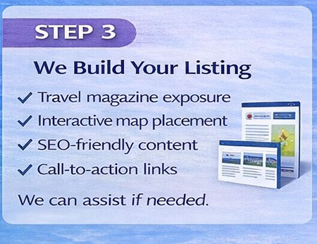 step 3 - SA Tourism Online Travel Listing