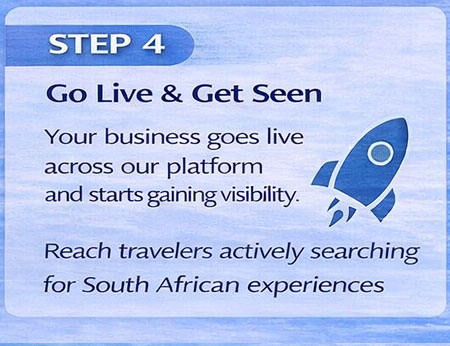 step 4 - SA Tourism Online Travel Listing