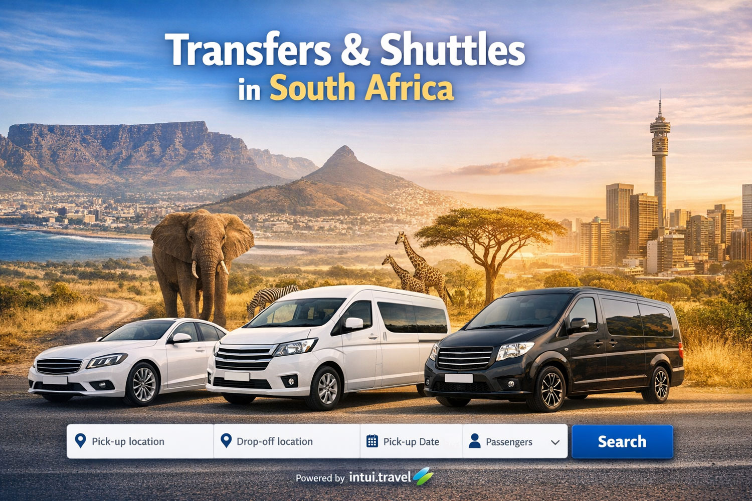 Transfers and shuttles in South Africa - search and book